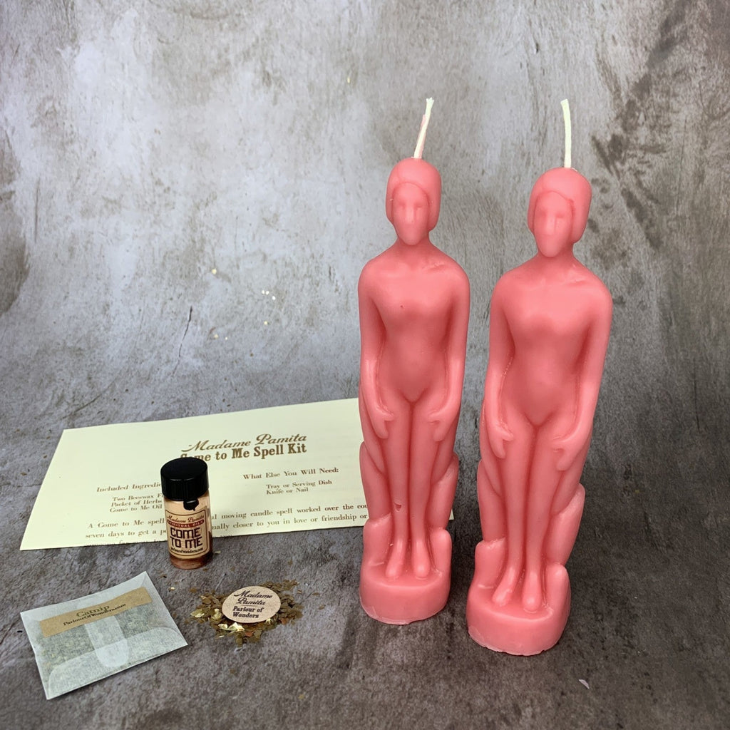 Come to Me Candle Spell Kit Human/Human - Attract Love & Passion by Parlour of Wonders