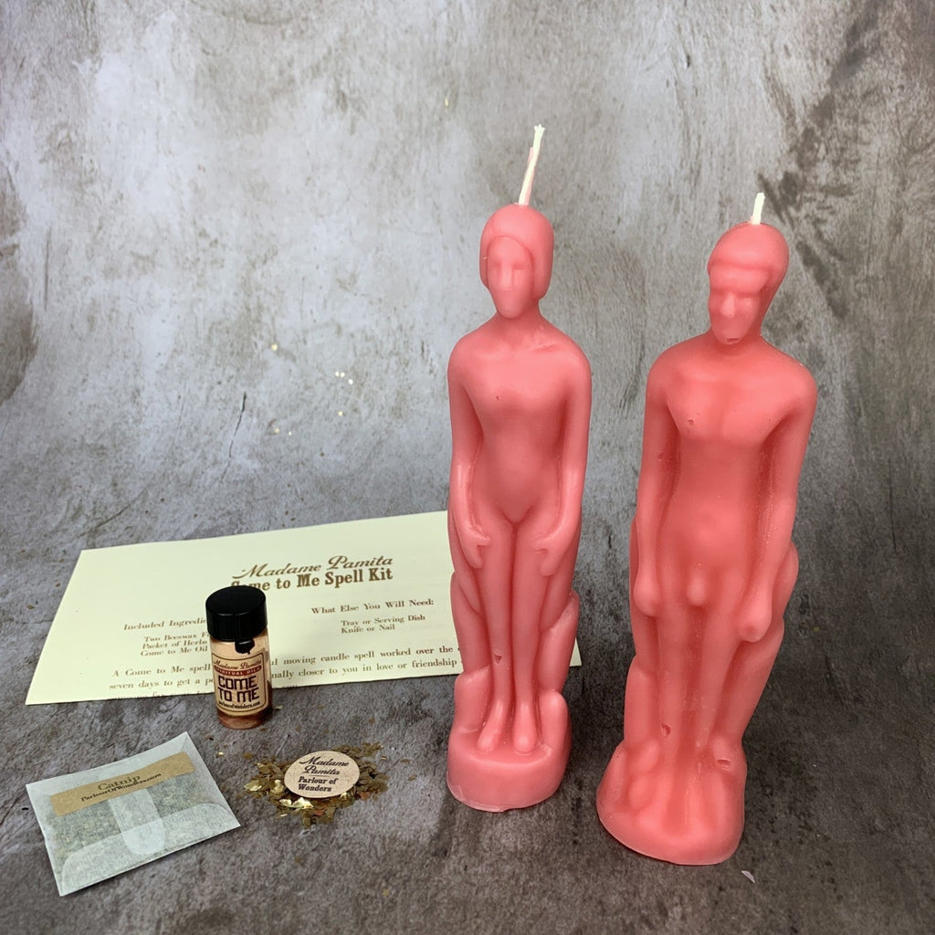 Come to Me Candle Spell Kit Human/Male - Attract Love & Passion by Parlour of Wonders