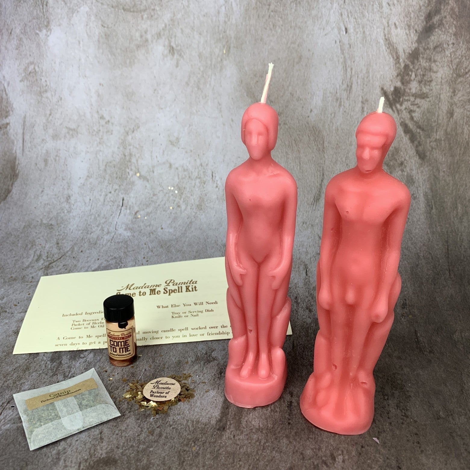 Come to Me Candle Spell Kit Human/Male - Attract Love & Passion by Parlour of Wonders