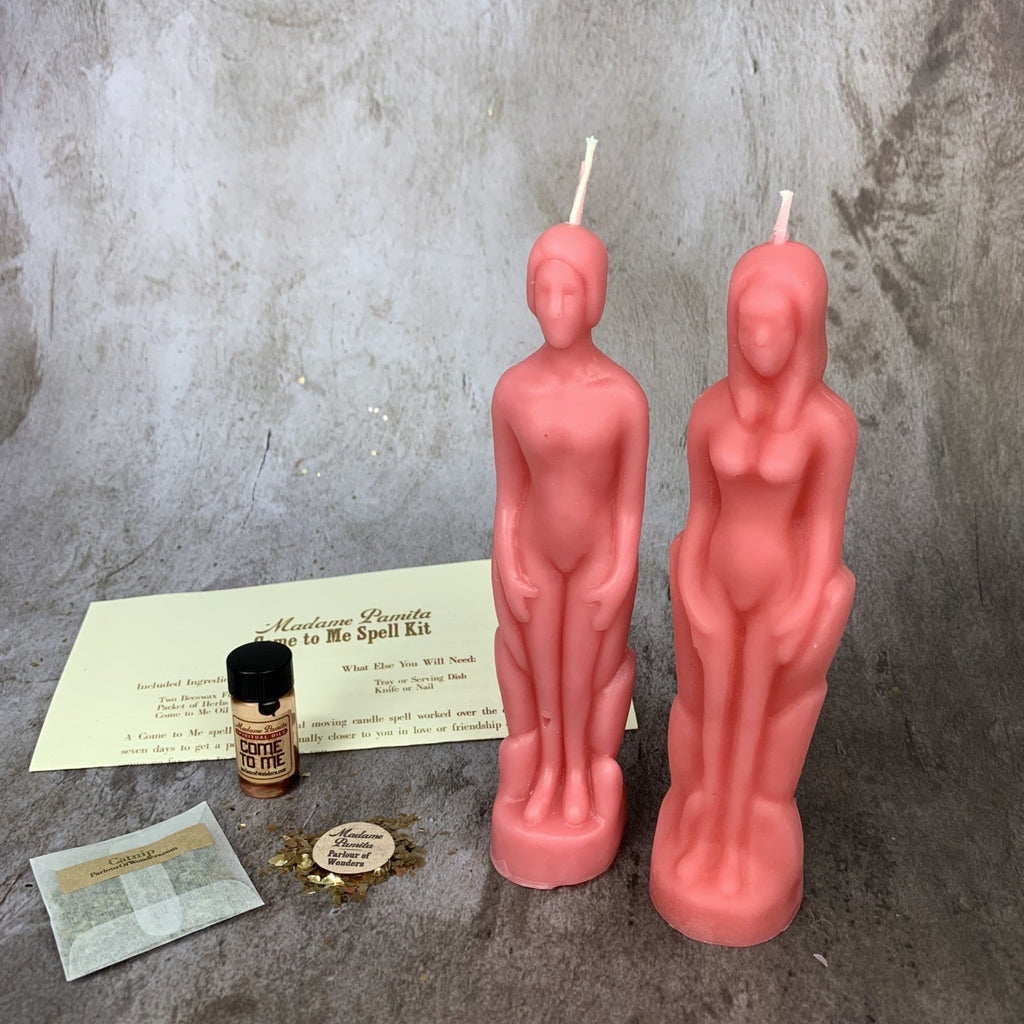 Come to Me Candle Spell Kit Human/Female - Attract Love & Passion by Parlour of Wonders