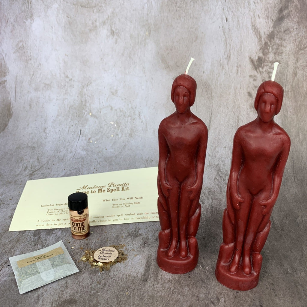 Come to Me Candle Spell Kit Human/Human - Attract Love & Passion by Parlour of Wonders