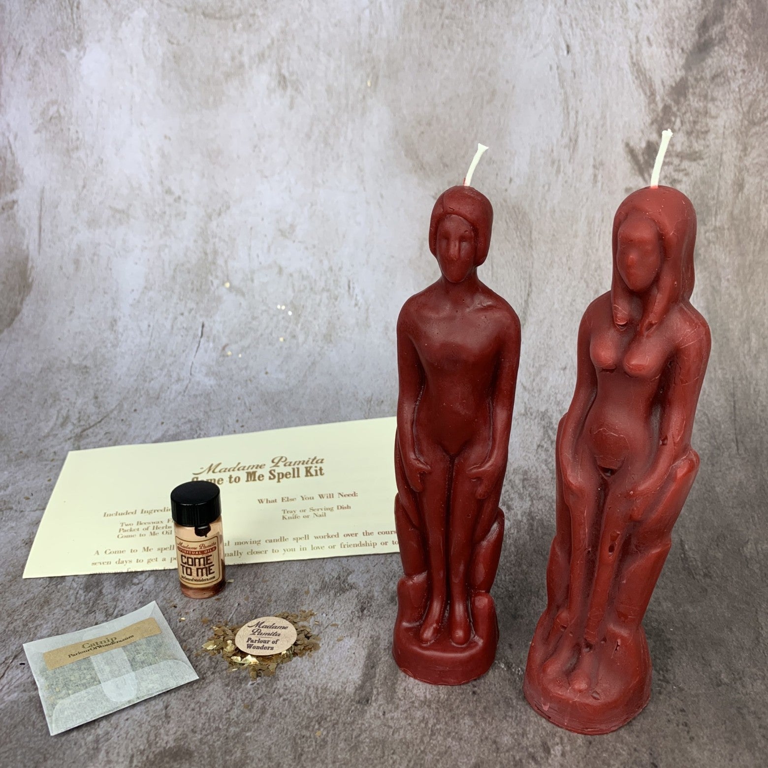 Come to Me Candle Spell Kit Human/Female - Attract Love & Passion by Parlour of Wonders