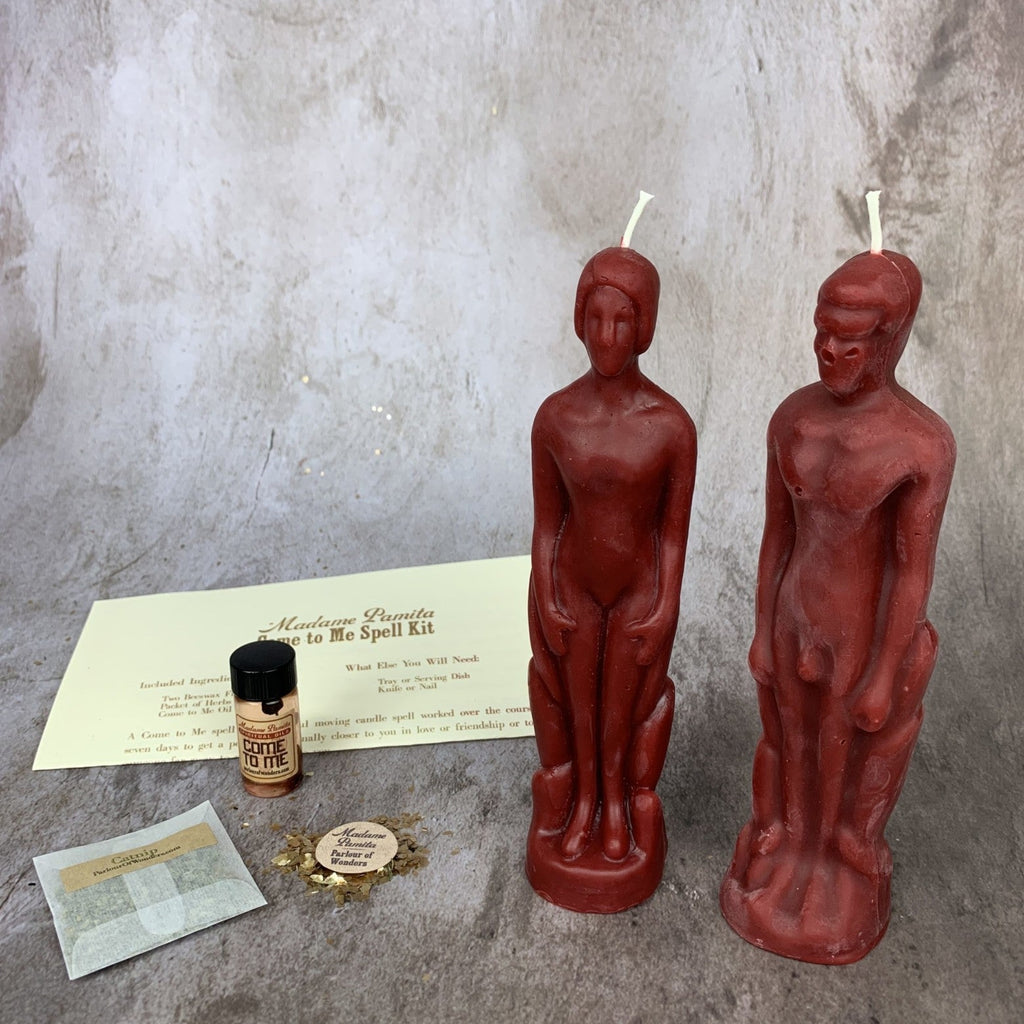 Come to Me Candle Spell Kit Human/Male - Attract Love & Passion by Parlour of Wonders