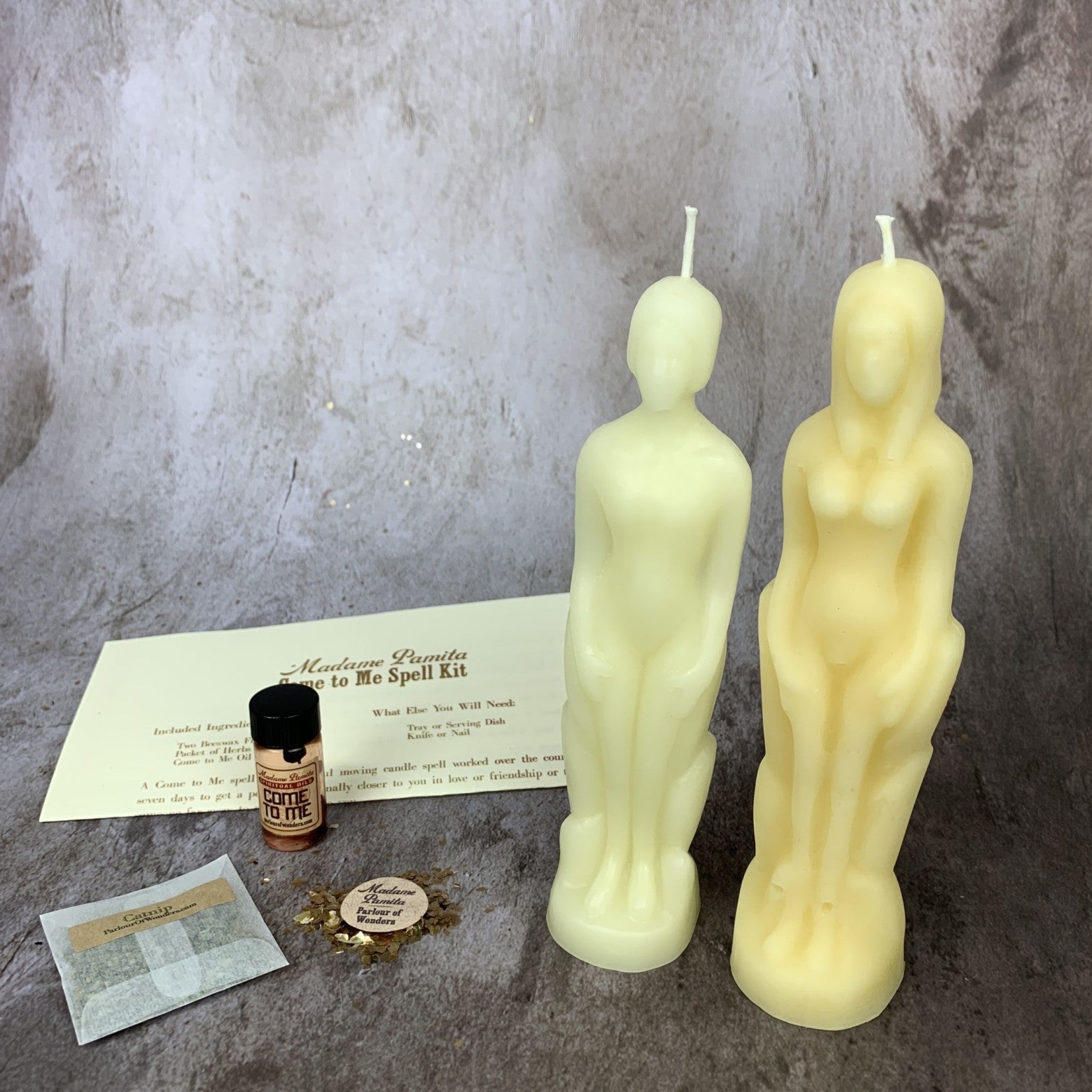Come to Me Candle Spell Kit Human/Female - Attract Love & Passion by Parlour of Wonders
