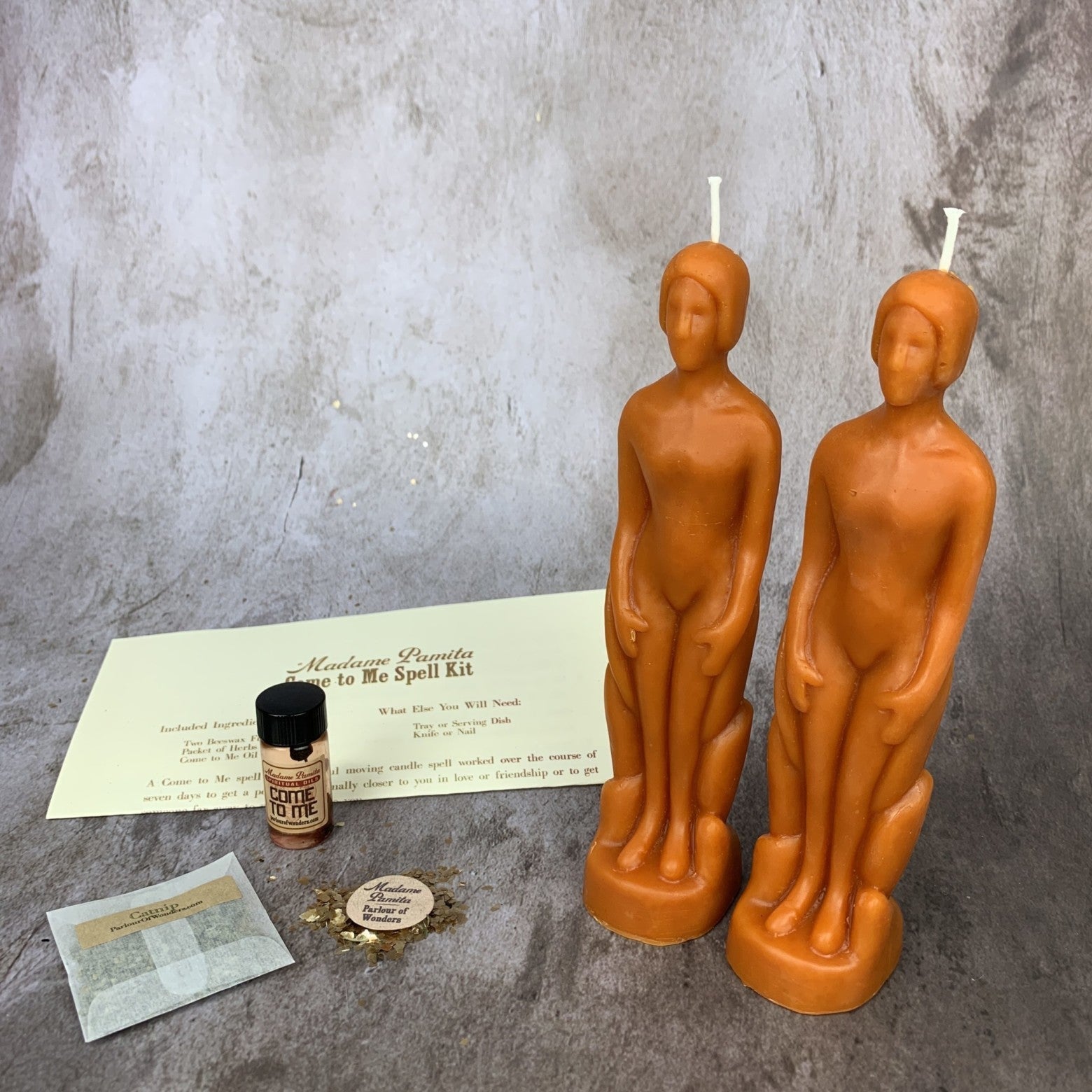 Come to Me Candle Spell Kit Human/Human - Attract Love & Passion by Parlour of Wonders