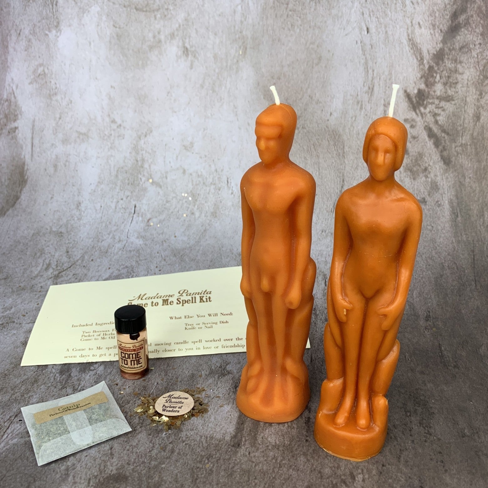 Come to Me Candle Spell Kit Human/Male - Attract Love & Passion by Parlour of Wonders