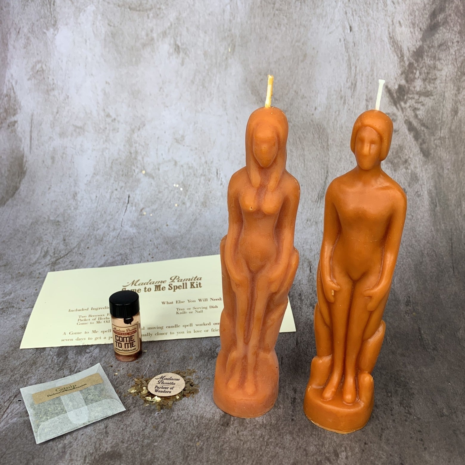 Come to Me Candle Spell Kit Human/Female - Attract Love & Passion by Parlour of Wonders