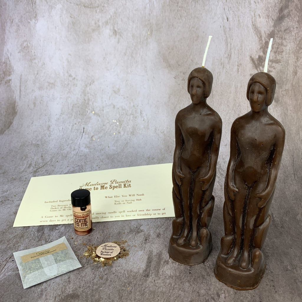Come to Me Candle Spell Kit Human/Human - Attract Love & Passion by Parlour of Wonders