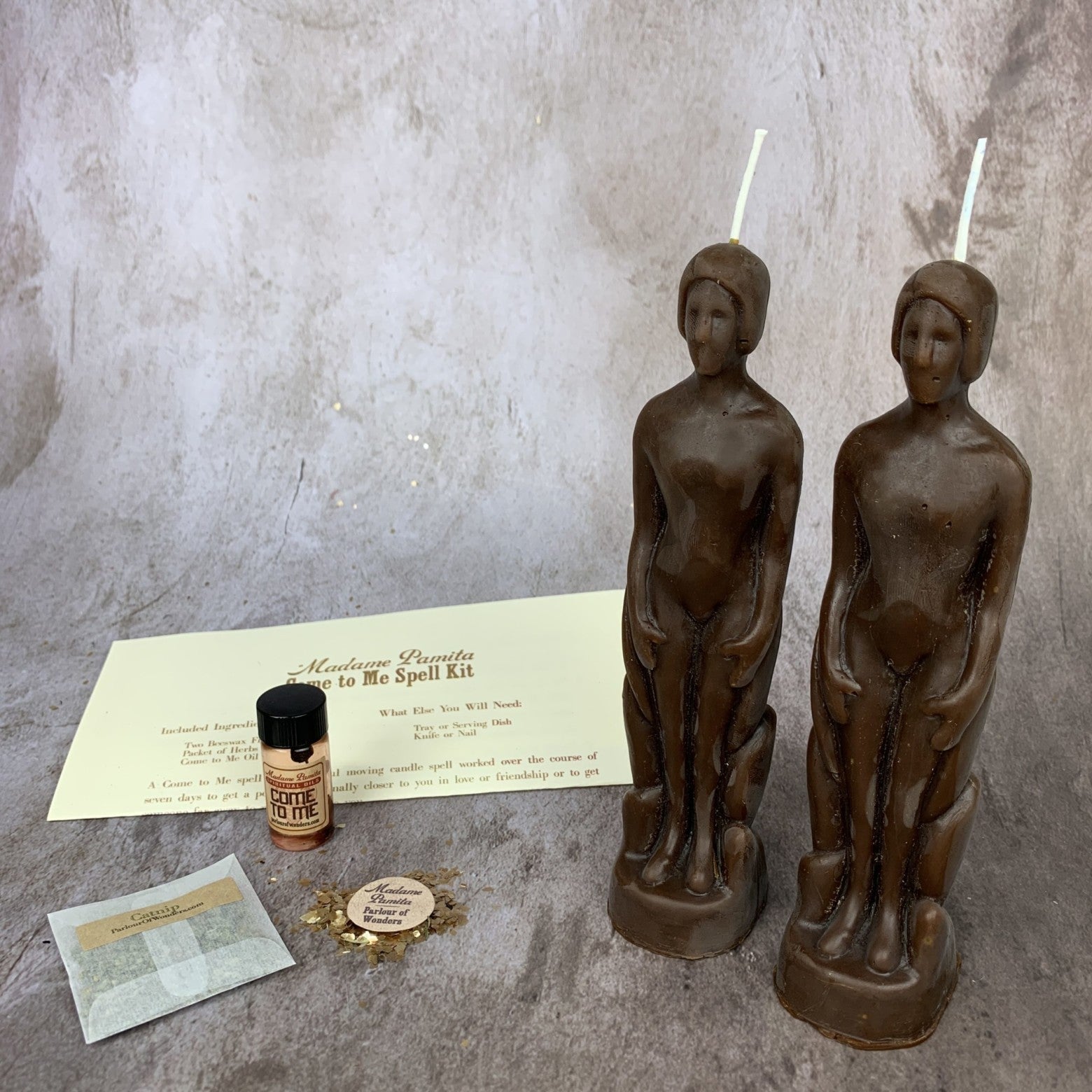 Come to Me Candle Spell Kit Human/Human - Attract Love & Passion by Parlour of Wonders
