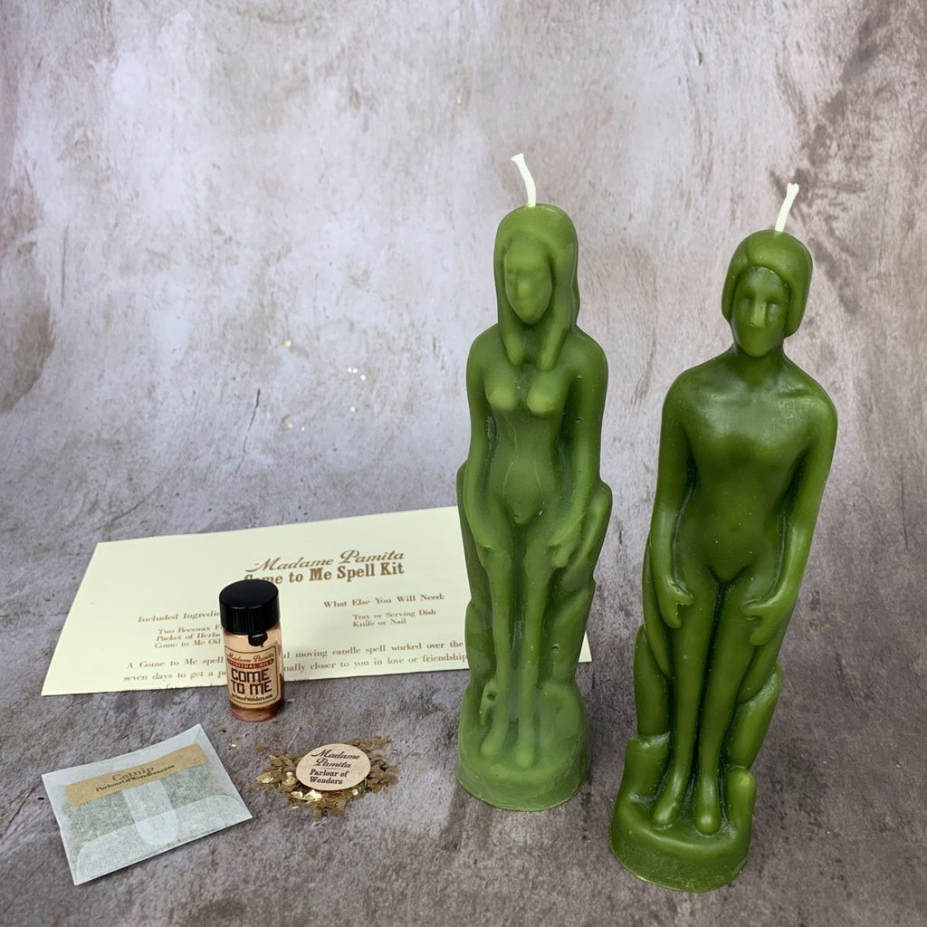 Come to Me Candle Spell Kit Human/Female - Attract Love & Passion by Parlour of Wonders