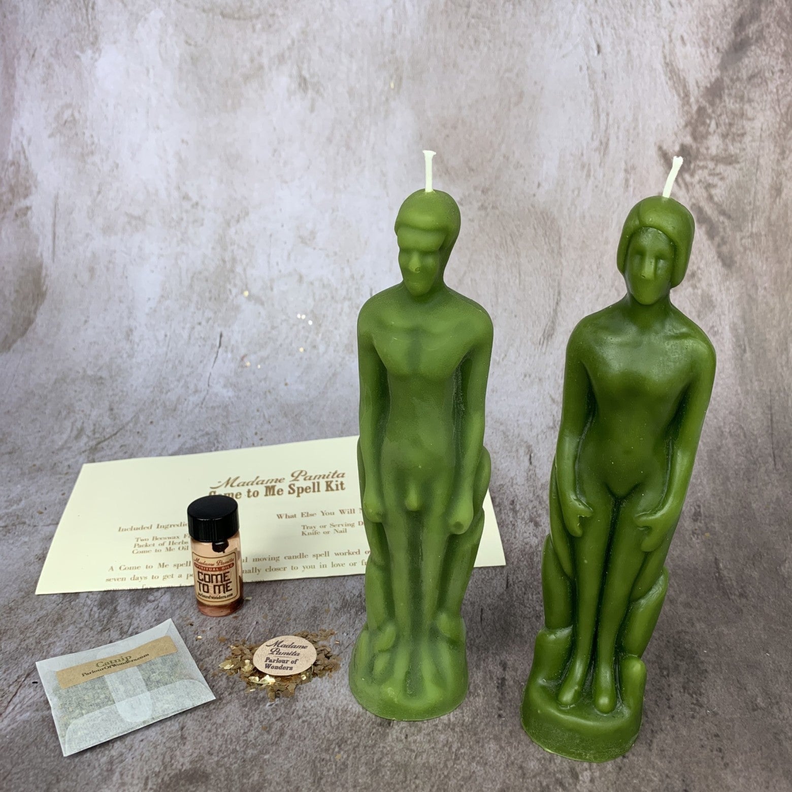 Come to Me Candle Spell Kit Human/Male - Attract Love & Passion by Parlour of Wonders