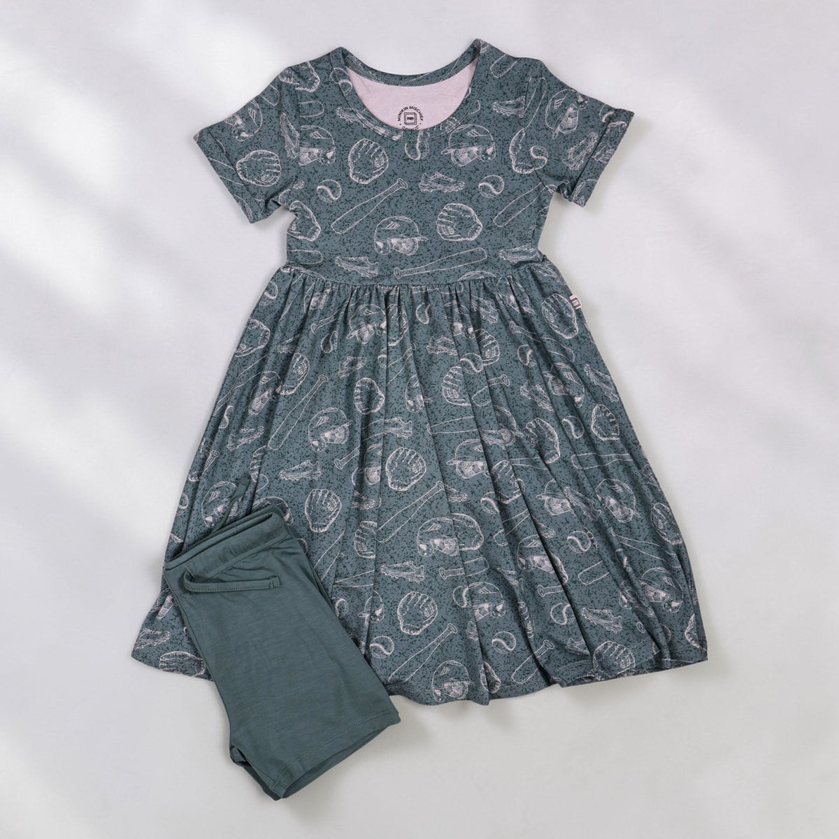 Short Sleeve Dress & Short Set by Minikin Mischief Clothing Co.