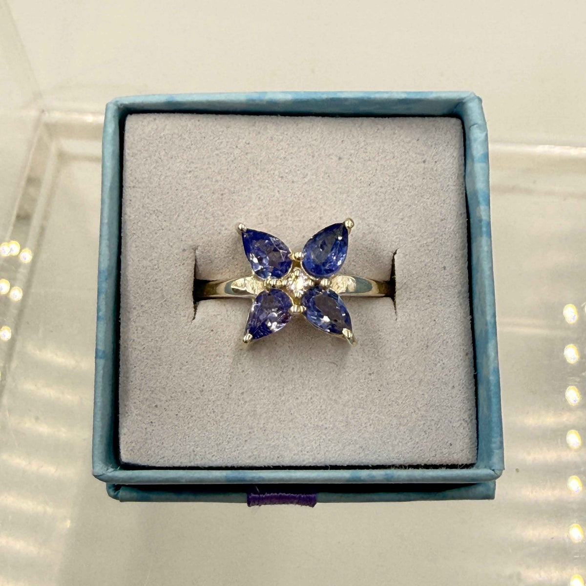 Sterling Silver Butterfly Tanzanite Ring - Size 8 - Spiritual, Intuitive & Elevated by Sacred Crystals