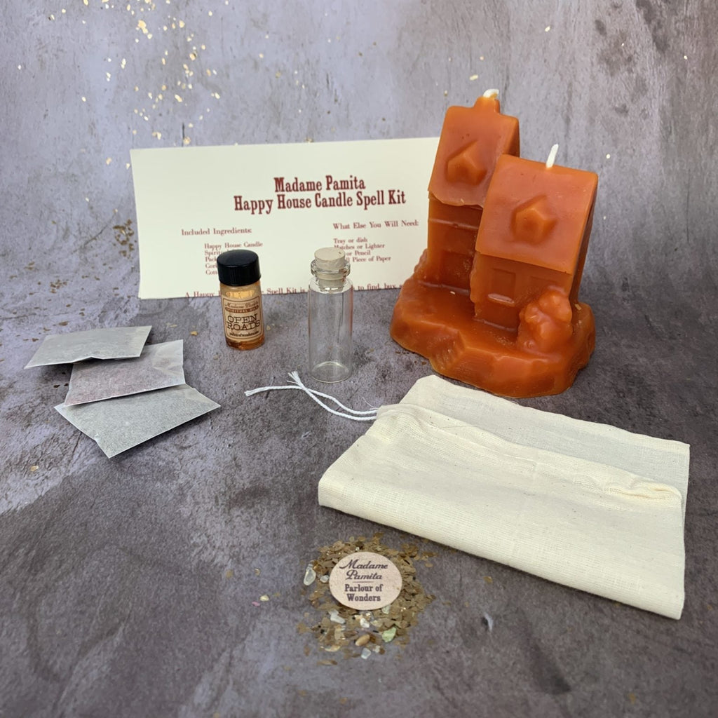 Happy House Candle Spell Kit - Home Protection, Harmony & Blessings by Parlour of Wonders