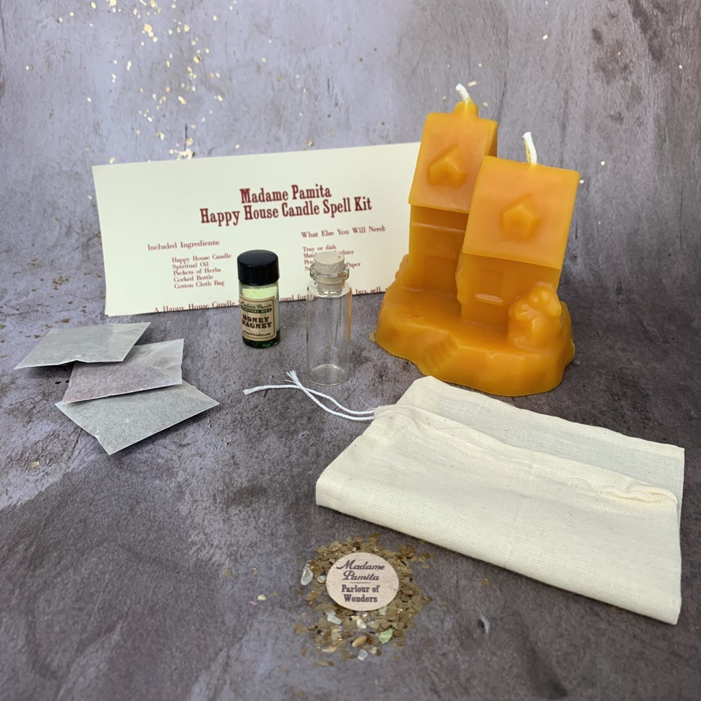 Happy House Candle Spell Kit - Home Protection, Harmony & Blessings by Parlour of Wonders