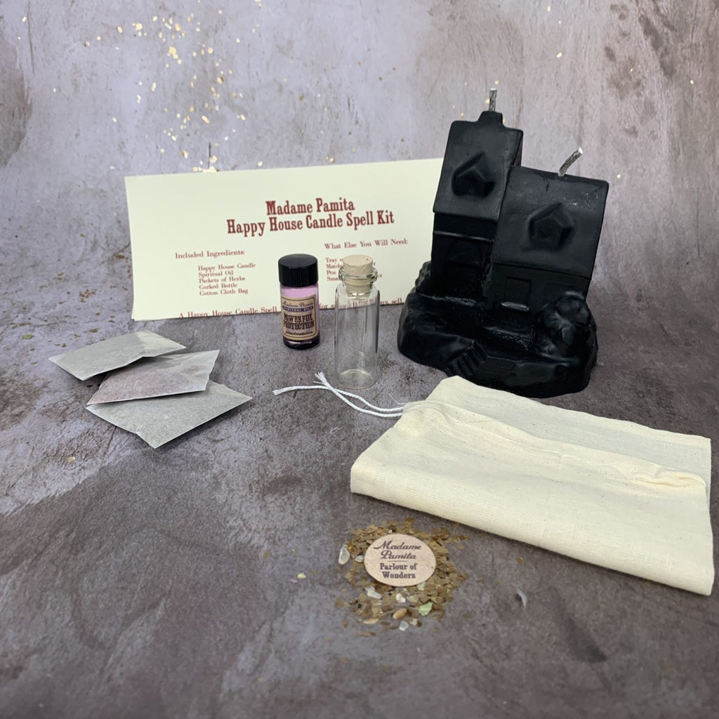Happy House Candle Spell Kit - Home Protection, Harmony & Blessings by Parlour of Wonders