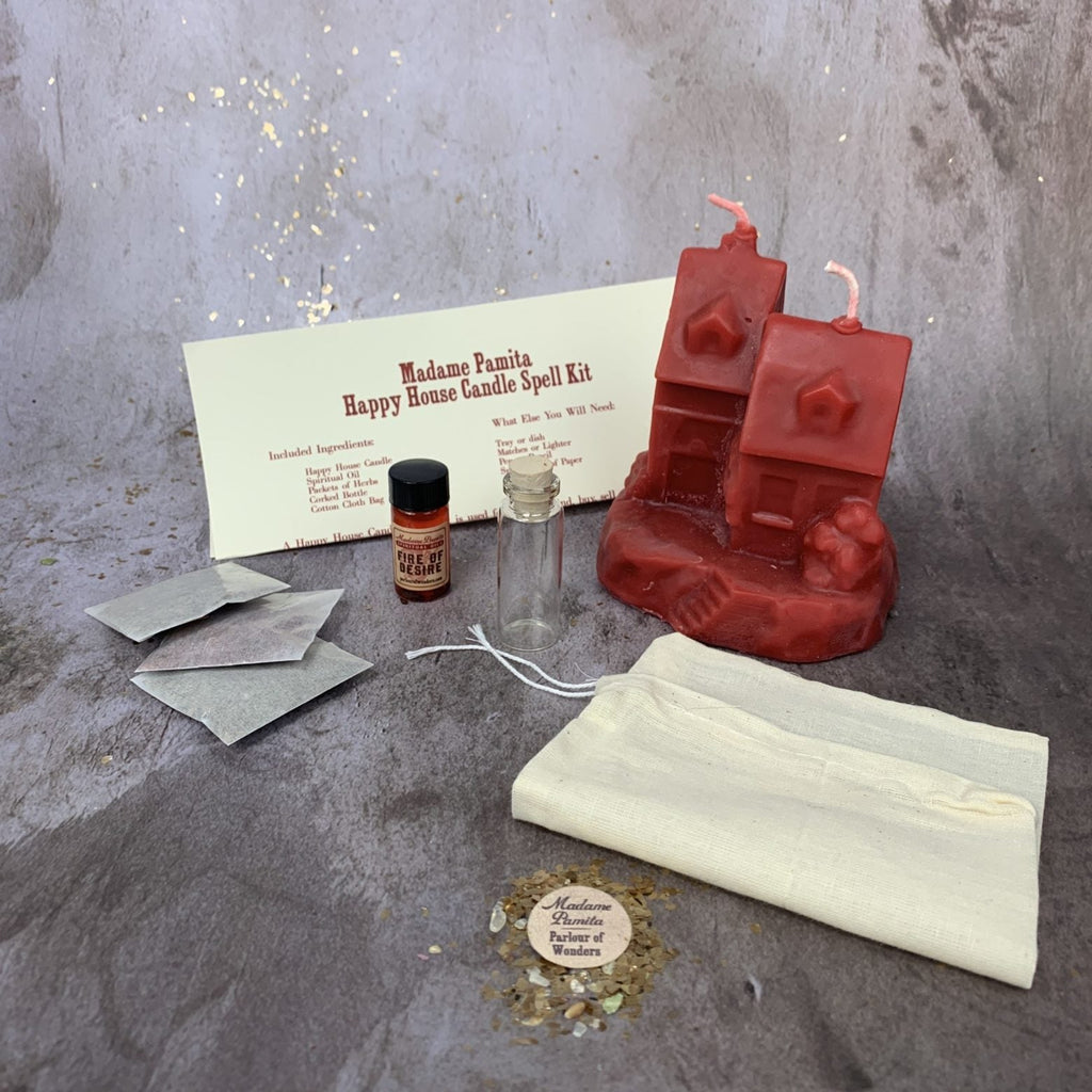 Happy House Candle Spell Kit - Home Protection, Harmony & Blessings by Parlour of Wonders