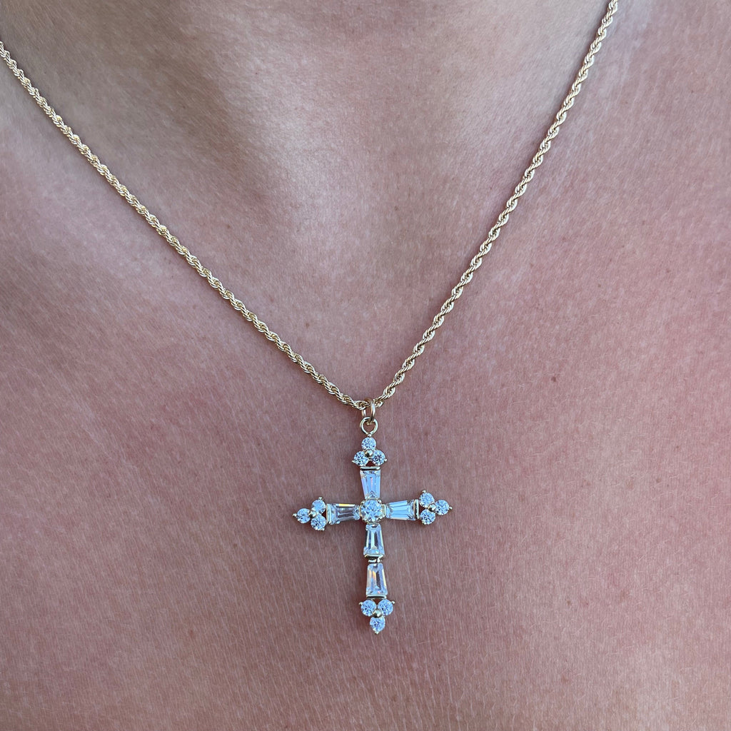 Queen's Cross Necklace by Joy Dravecky