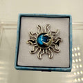 Sterling Silver Sun & Moon Labradorite Ring - Size 6 - Intuitive, Protective & Transformative by Sacred Crystals