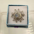 Sterling Silver Sun & Moon Moonstone Ring - Size 6 - Intuitive, Balance & Serenity by Sacred Crystals
