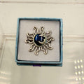 Sterling Silver Sun & Moon Labradorite Ring - Size 8 - Intuitive, Protective & Transformative by Sacred Crystals