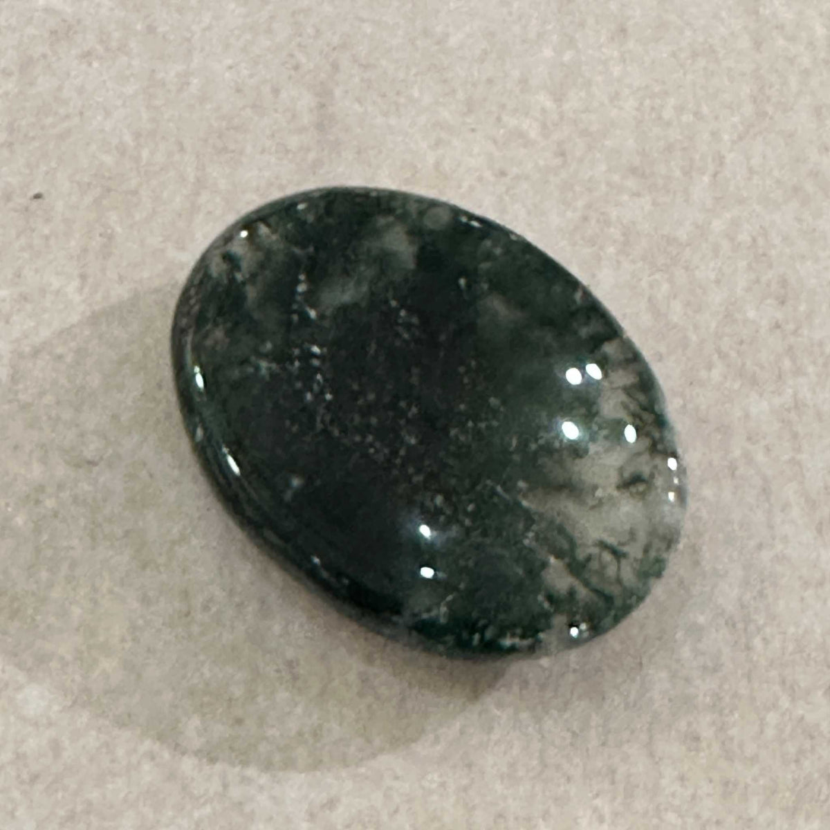 Moss Agate Comfort Stone by Sacred Crystals