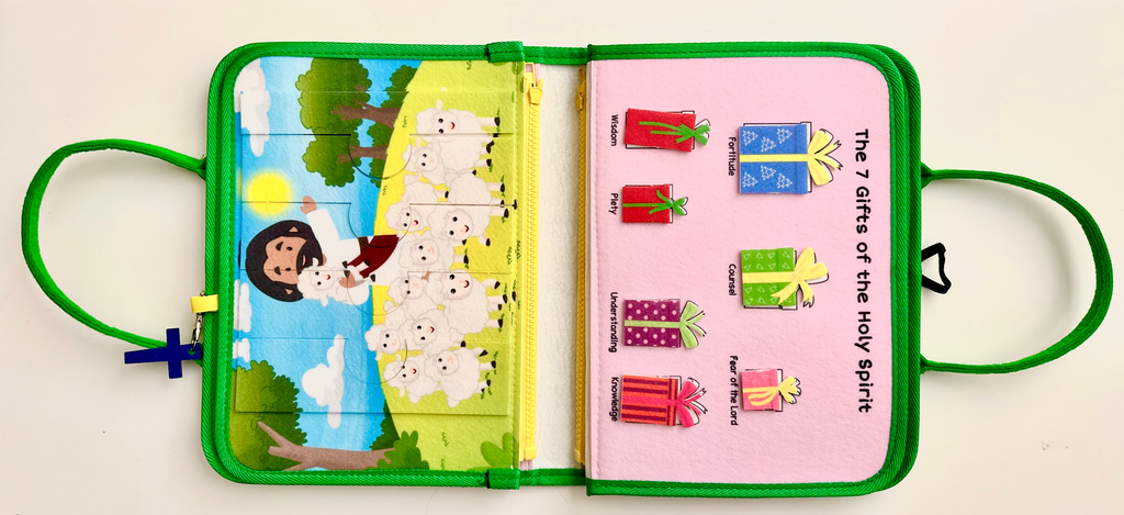 My Pray & Play Busy Book – Catholic Felt Busy Book - A Quiet Felt Book by Saintly Heart