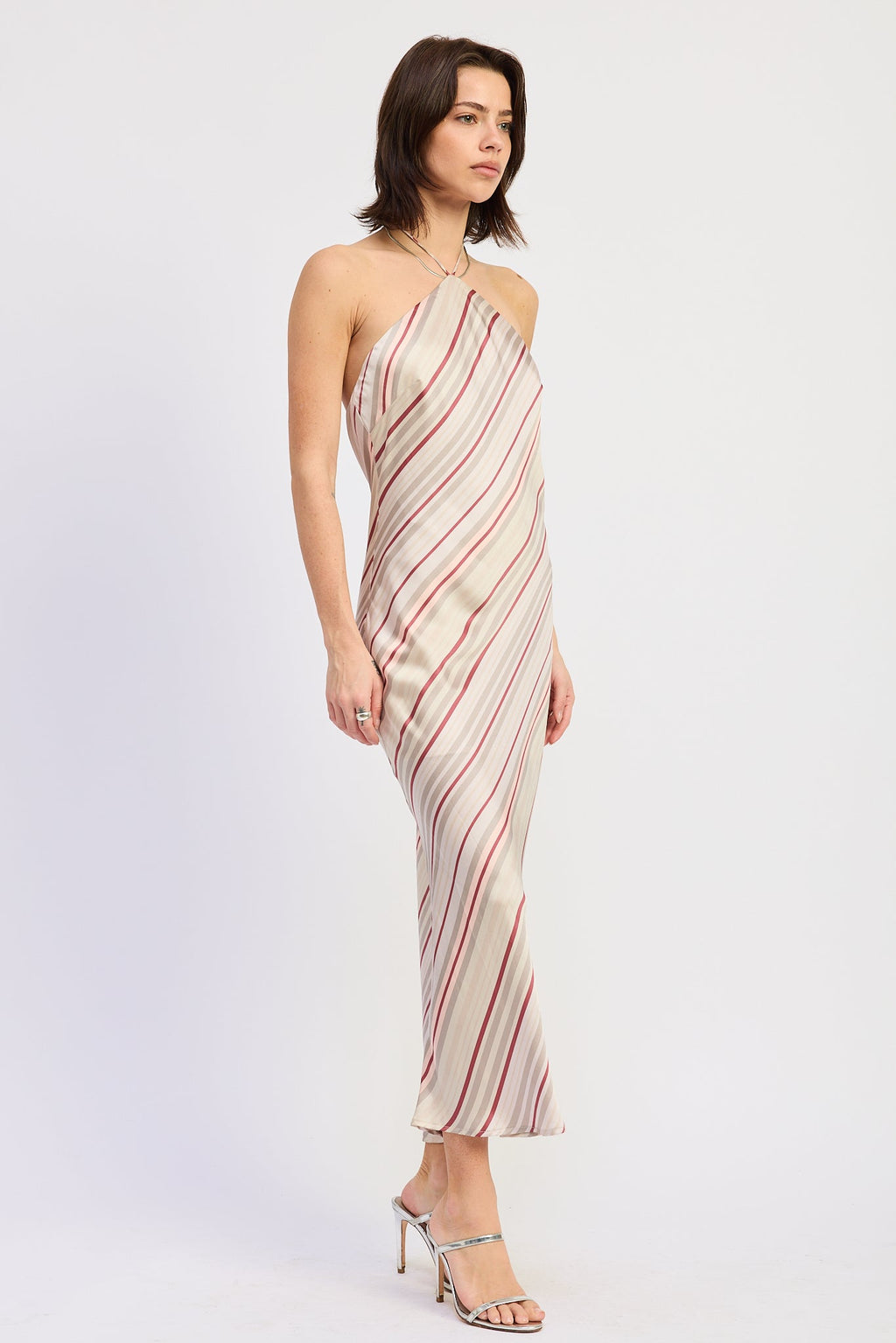 Dulcie Midi Halter Dress by Emory Park