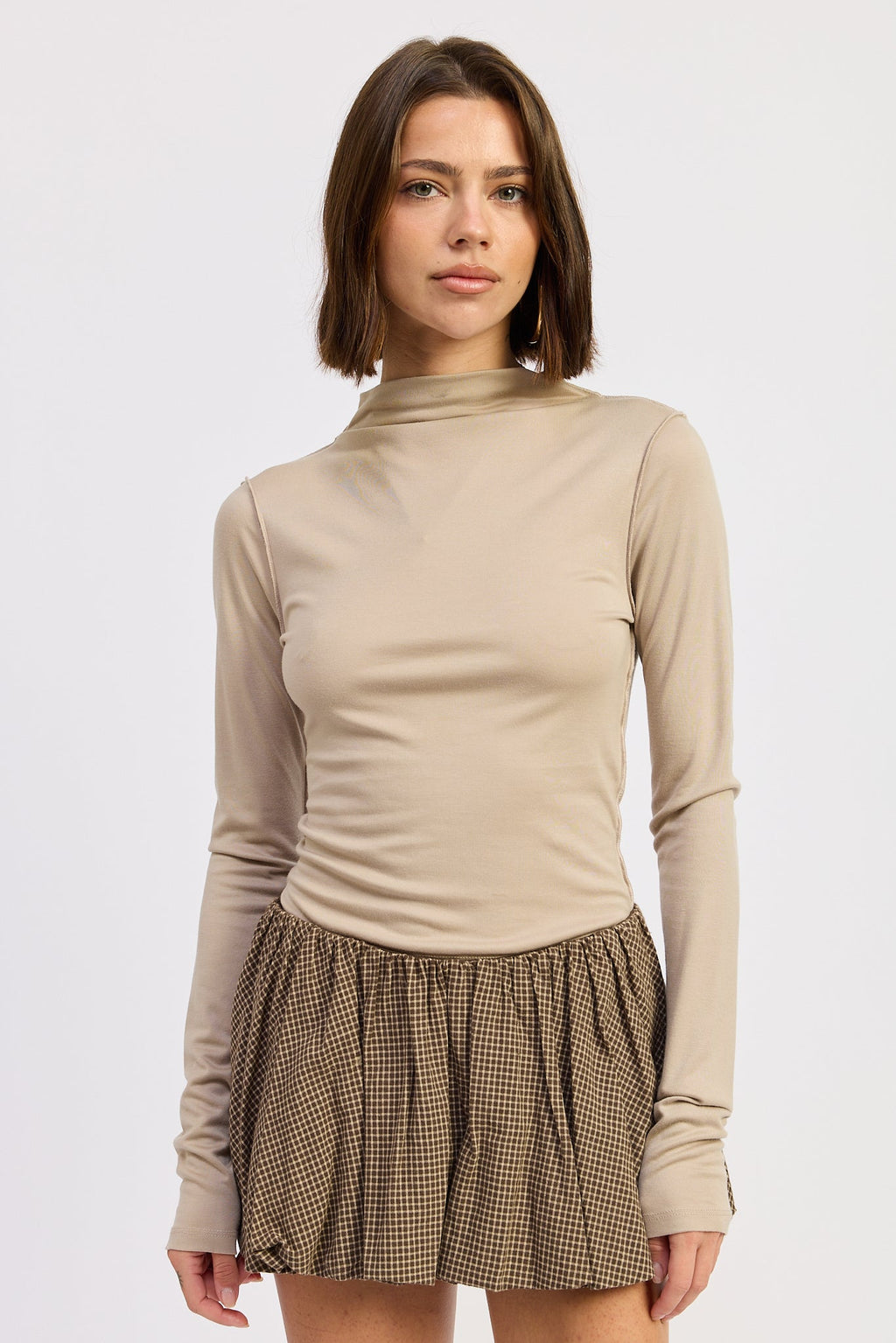 Eliza Mock Neck Top by Emory Park