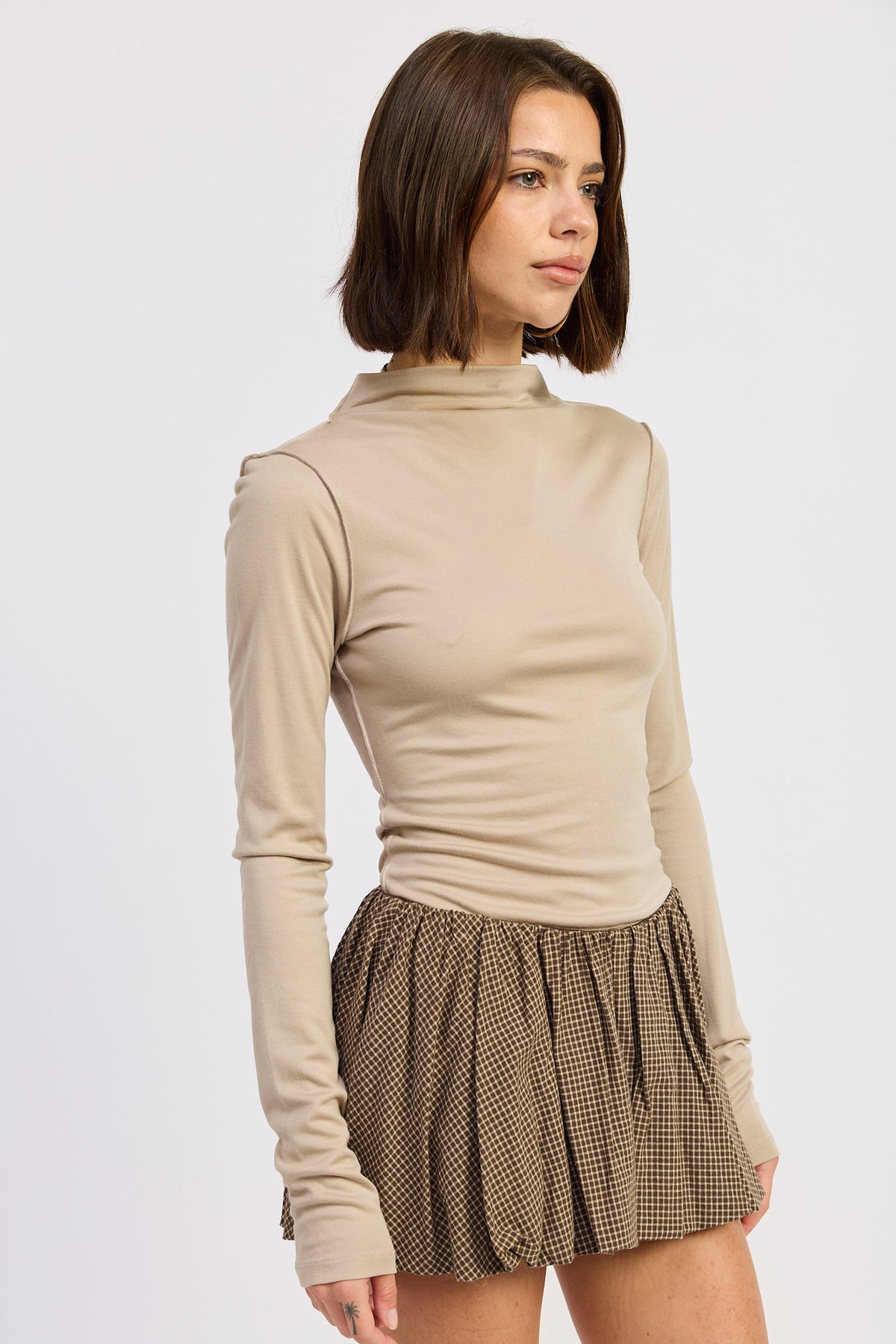 Eliza Mock Neck Top by Emory Park