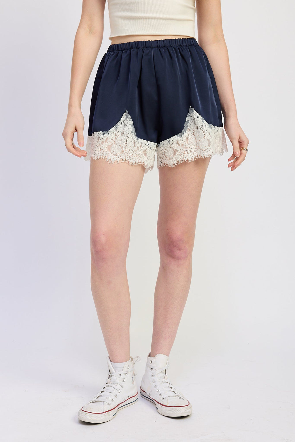 Ana Satin Shorts by Emory Park