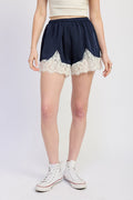 Ana Satin Shorts by Emory Park