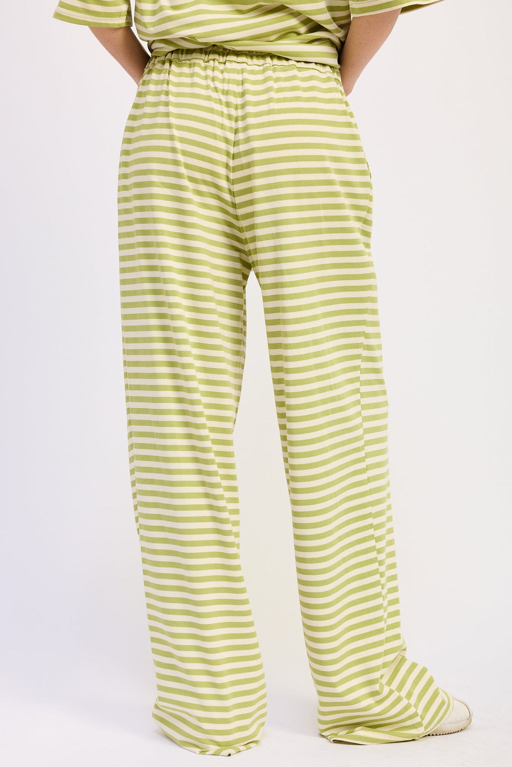 Nerina Striped Pants With Elastic Waistband by Emory Park