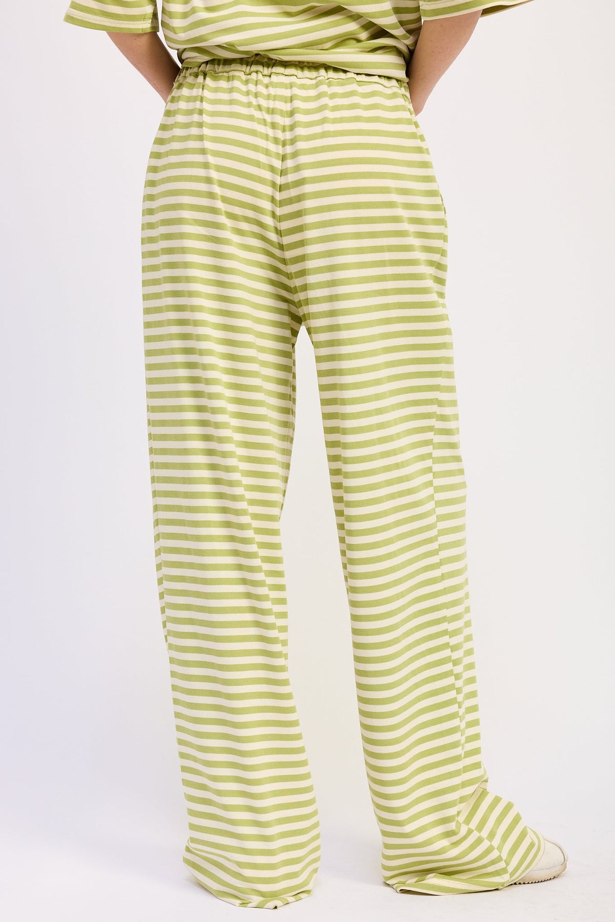Nerina Striped Pants With Elastic Waistband by Emory Park