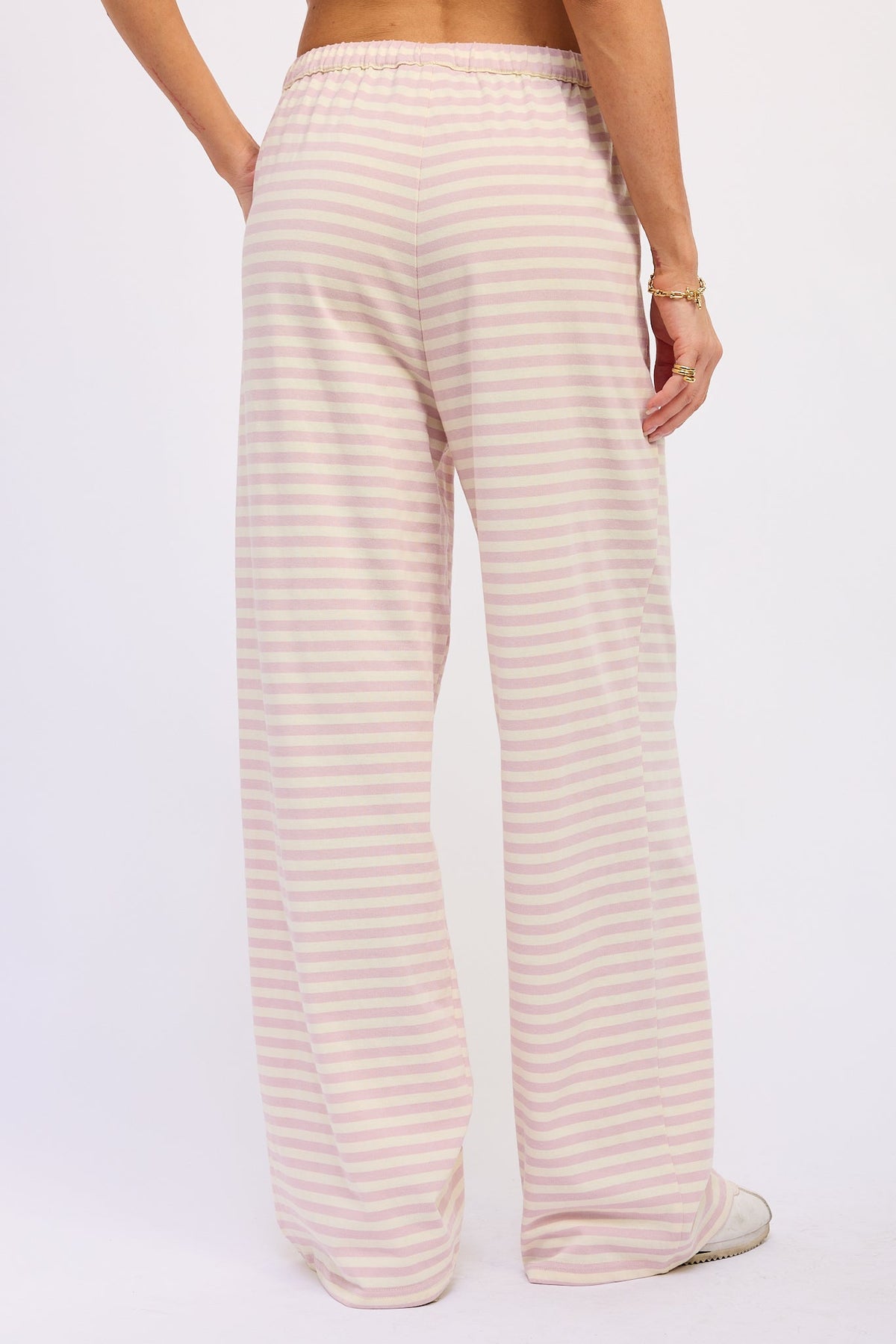 Nerina Striped Pants With Elastic Waistband by Emory Park