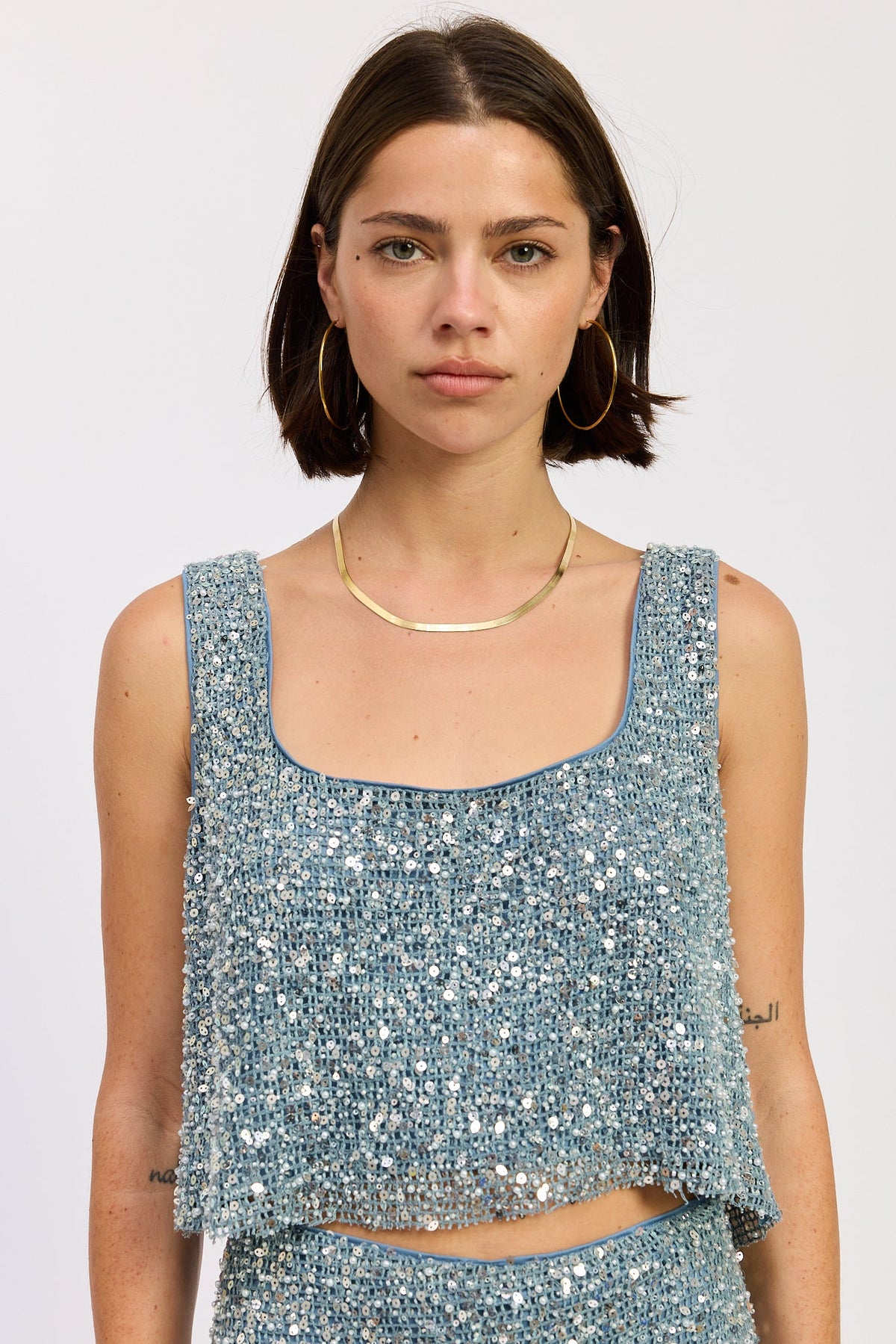 Osanna Sequin Crop Top by Emory Park