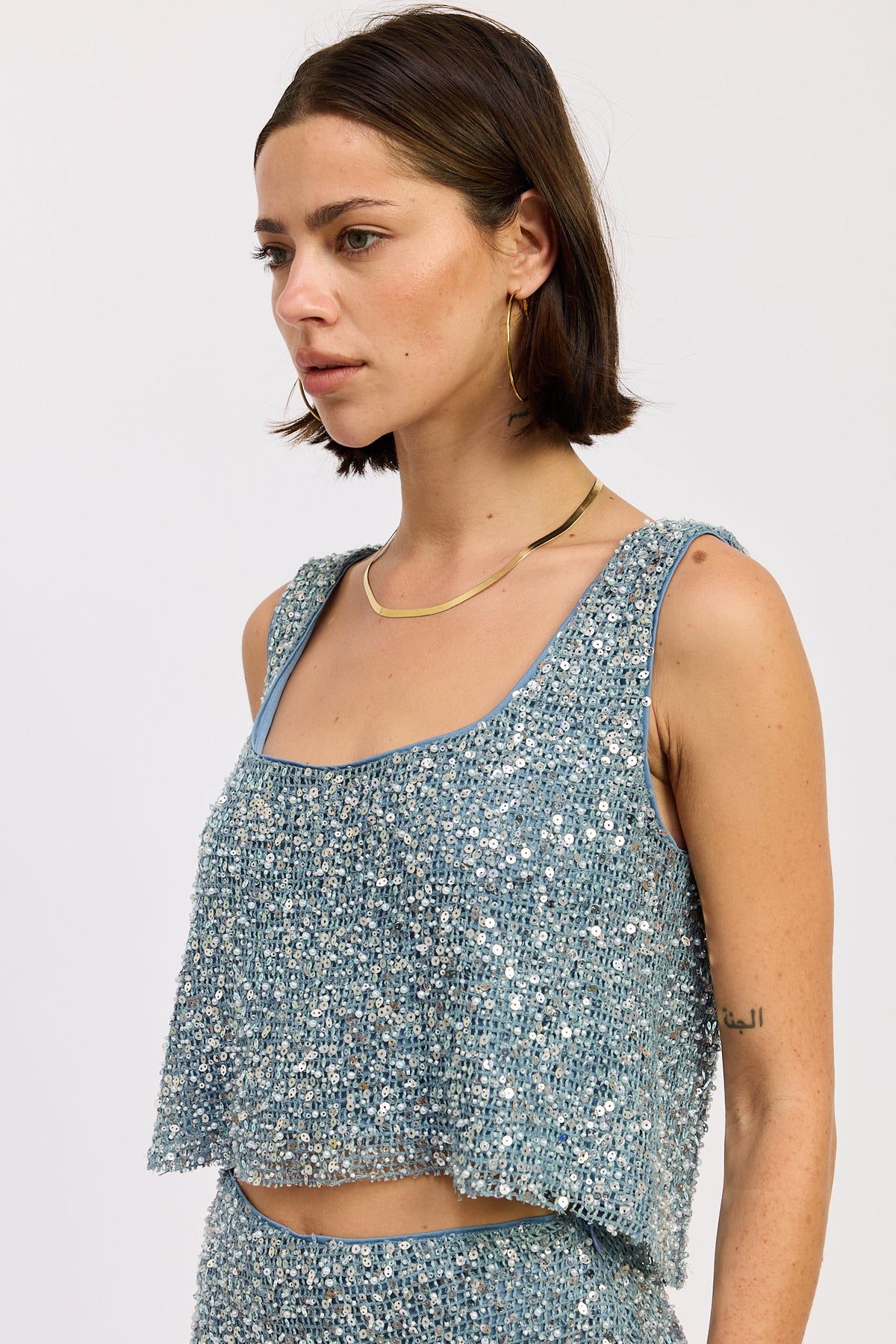 Osanna Sequin Crop Top by Emory Park