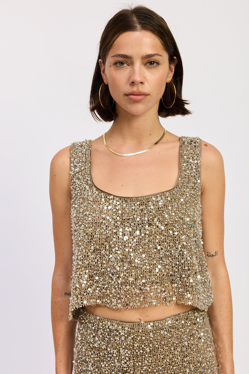 Osanna Sequin Crop Top by Emory Park