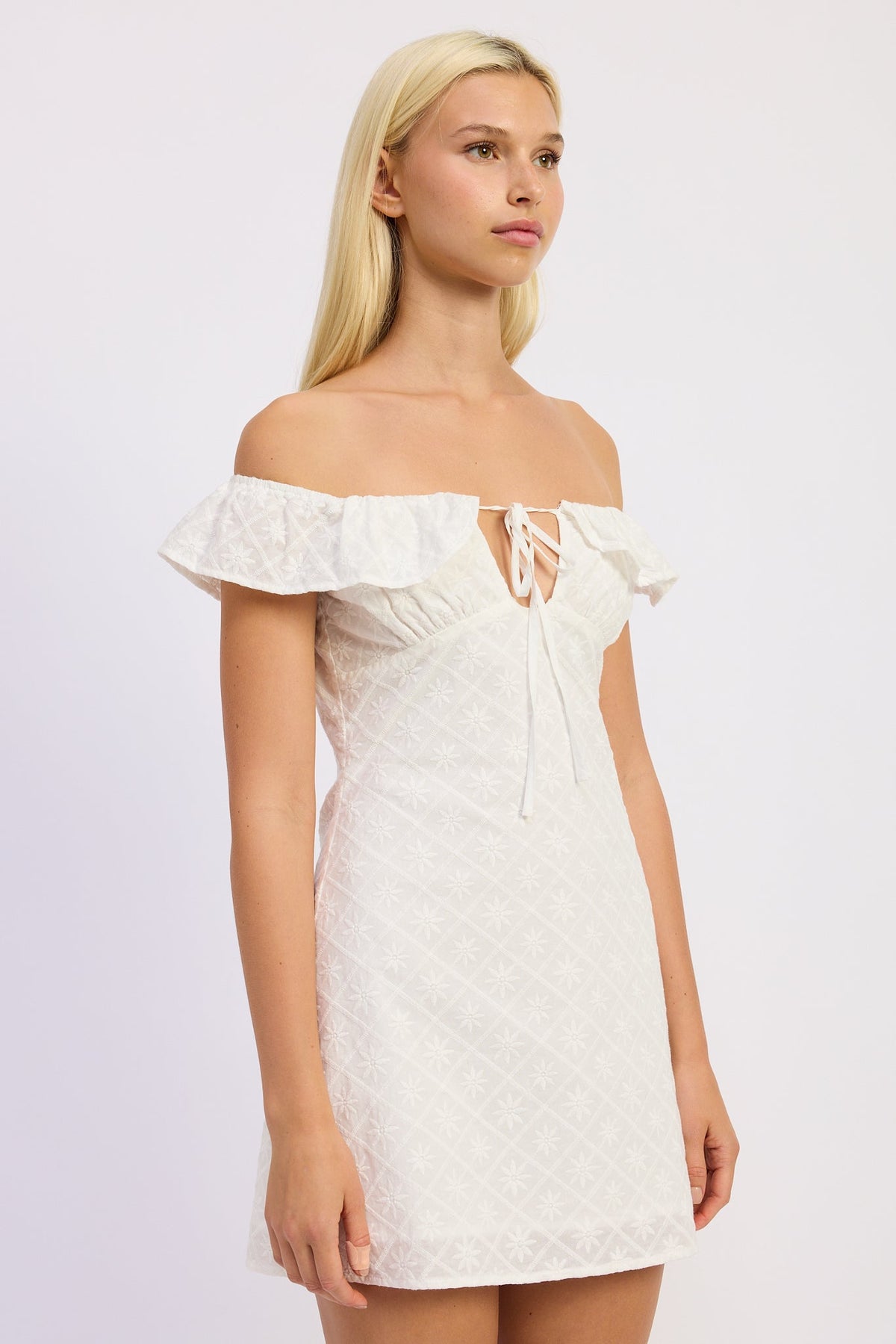 Grace Mini Off Shoulder Dress by Emory Park