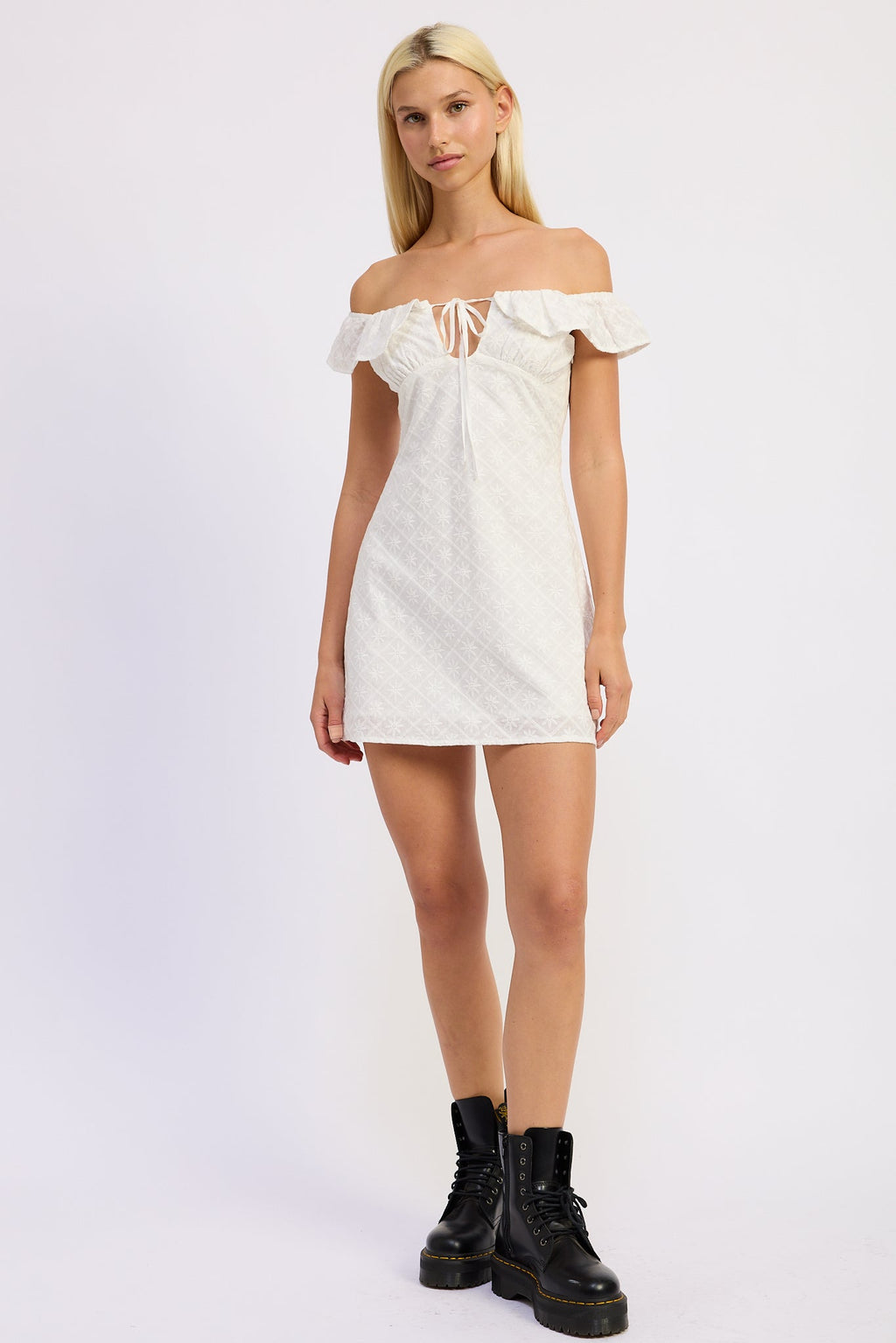 Grace Mini Off Shoulder Dress by Emory Park