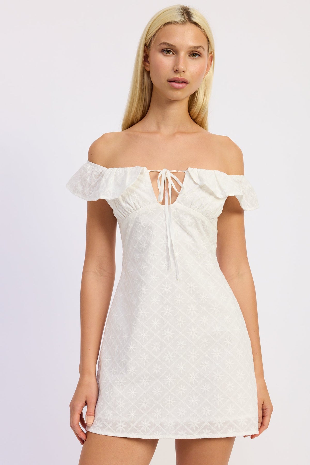 Grace Mini Off Shoulder Dress by Emory Park