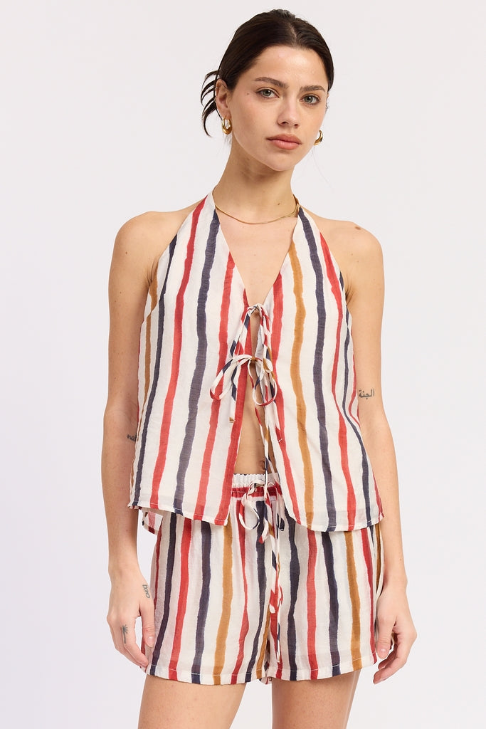 Vale Tie Top by Emory Park