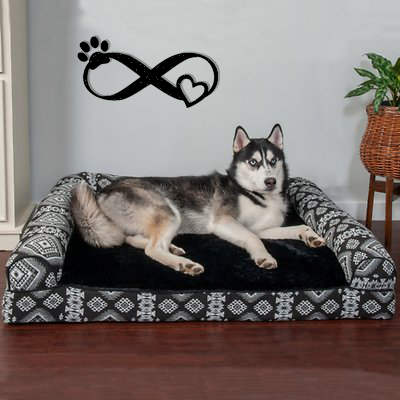 Infinity Paw Heart - Metal Wall Art by Malachite