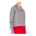 Pleated cropped button up top - J03CR_Gray by MARINA WEST SWIM