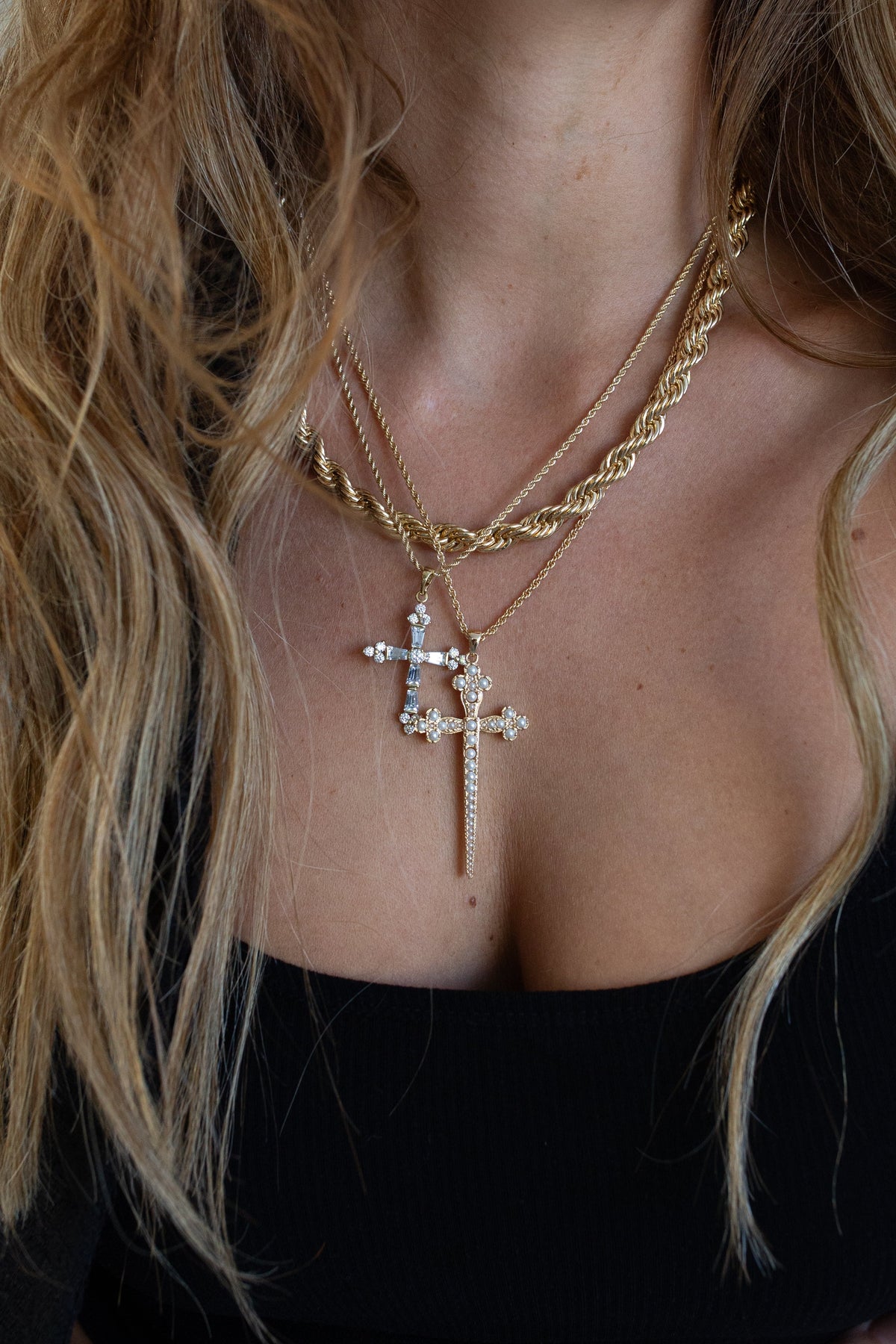 Queen's Cross Necklace by Joy Dravecky