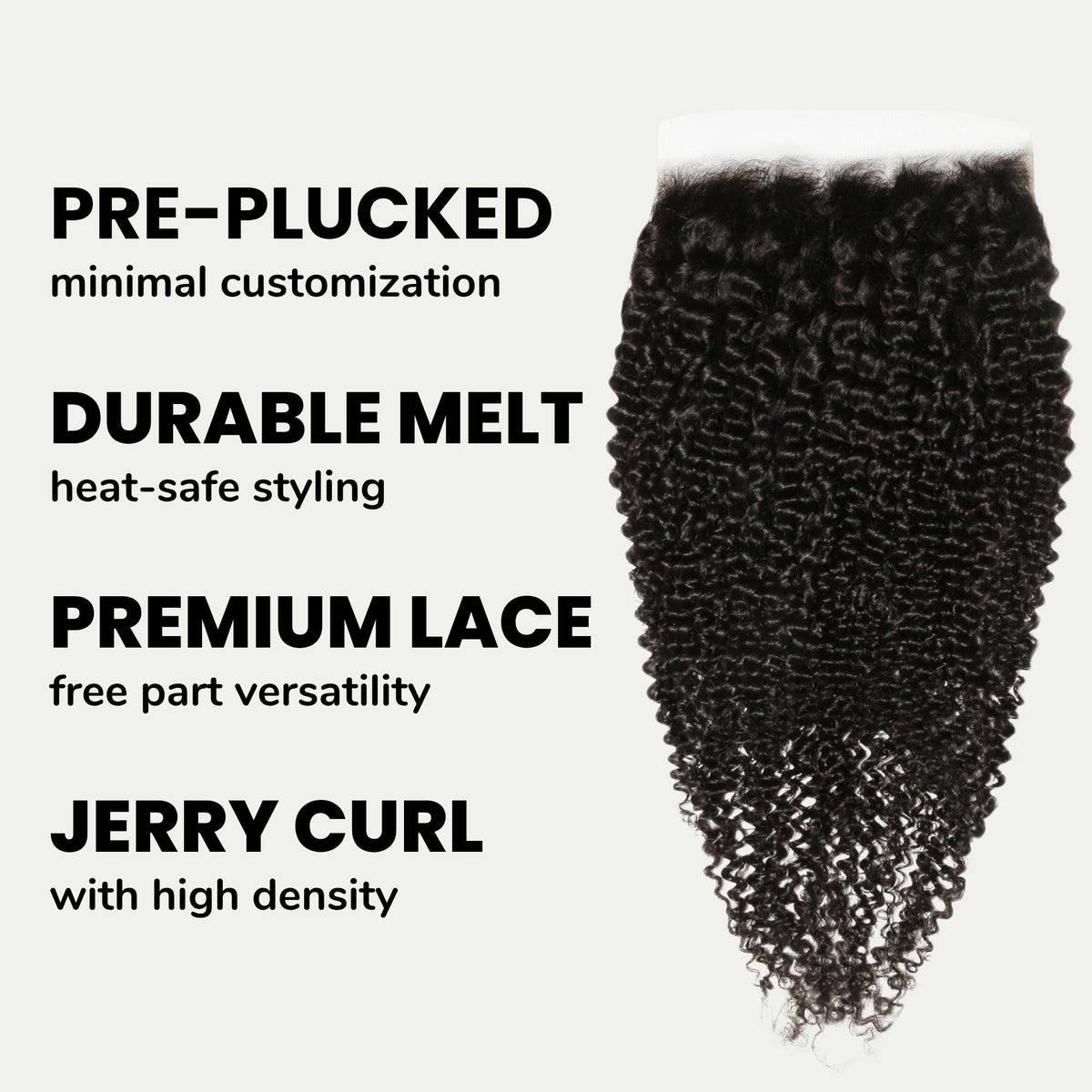 Jerry Curl 7x7 HD Lace Human Hair Closure by Private Label