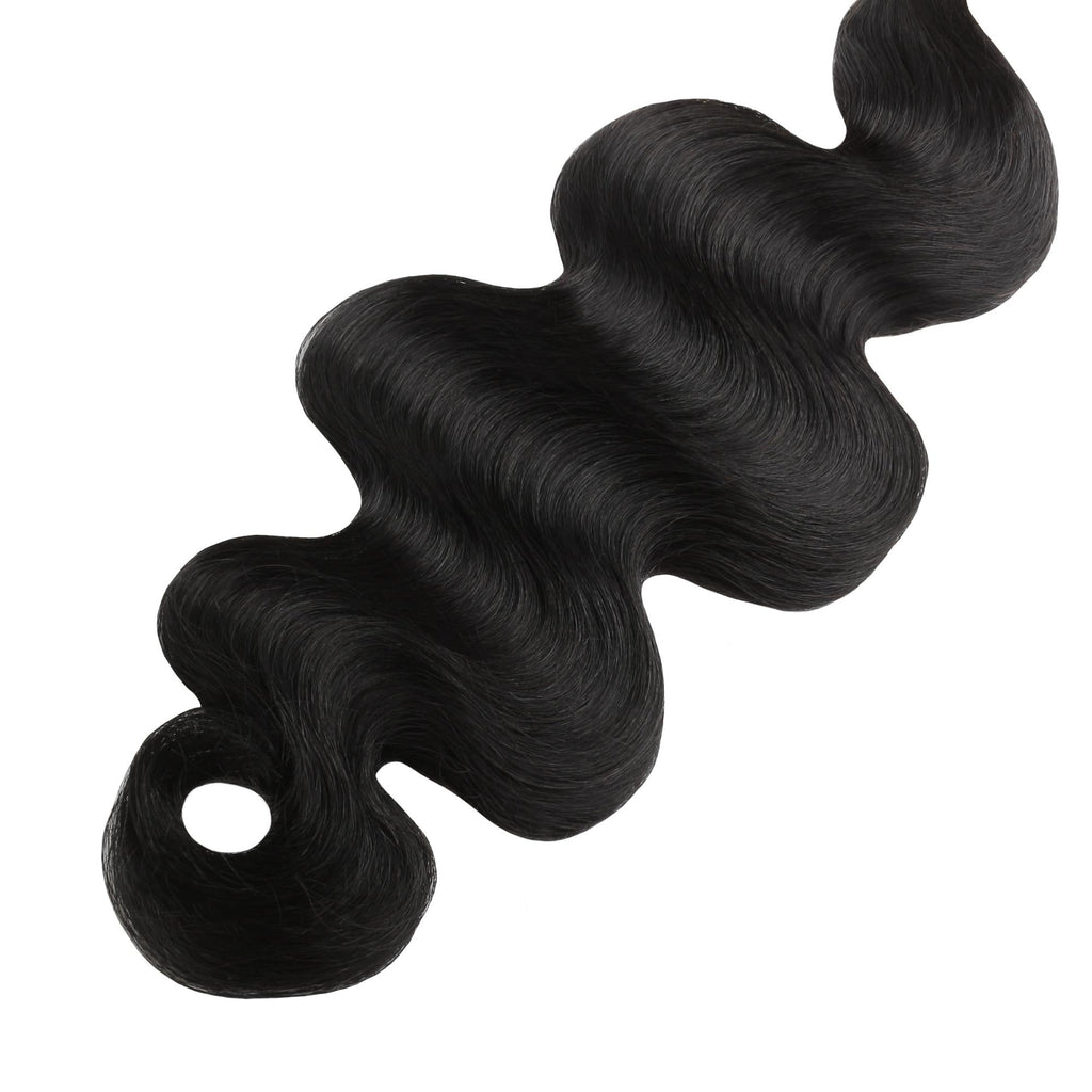 Jet Black Body Wave 100% Human Hair Bundles by Private Label