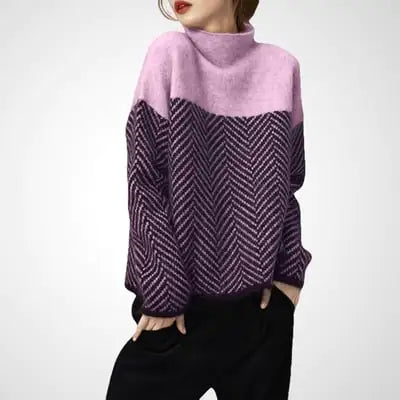 Fashion New Women's Wool Turtleneck Sweater by Trendy Attic Store01
