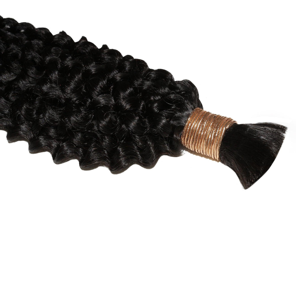 Kinky Curly Bulk 100% Human Braiding Hair by Private Label