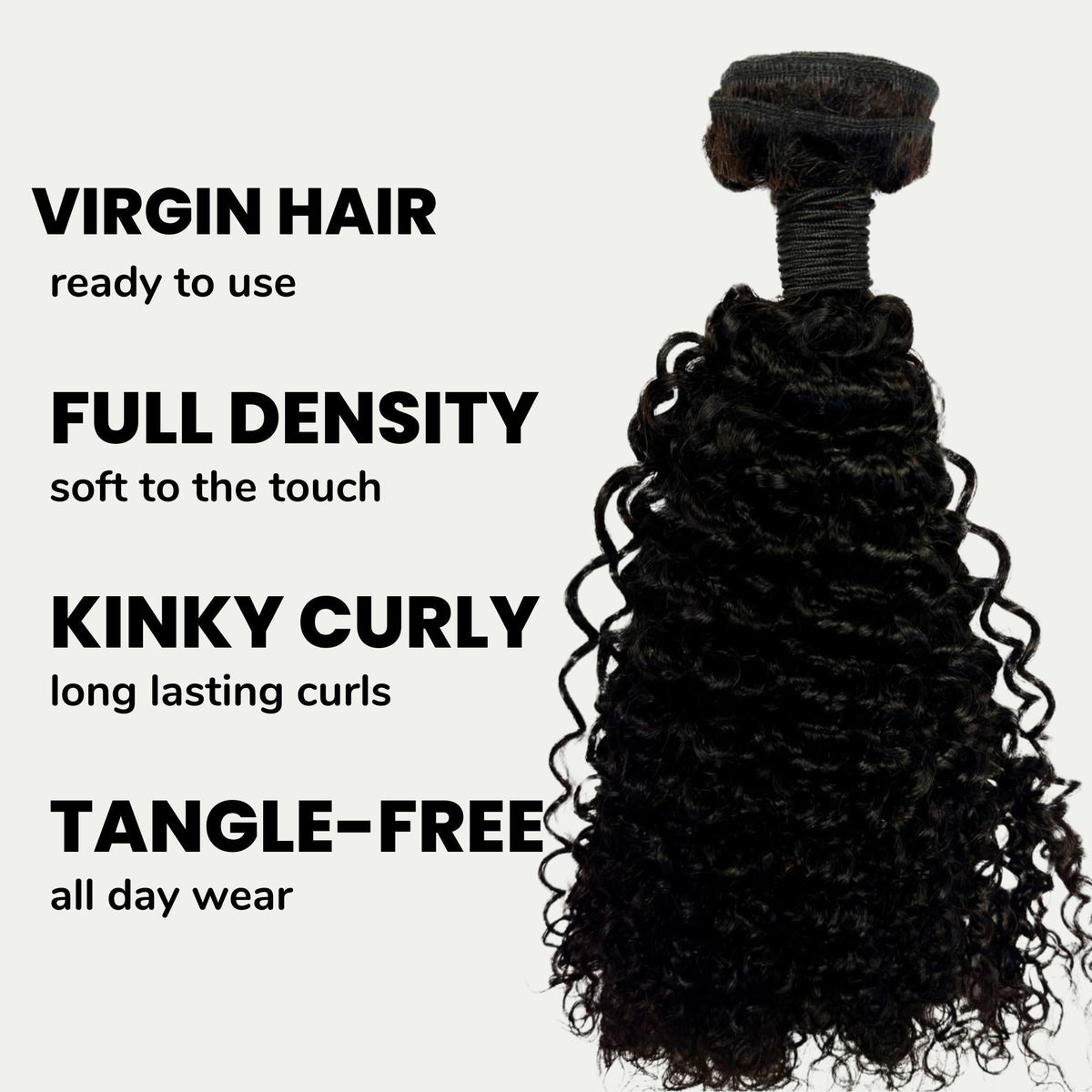 Kinky Curly 100% Human Hair Bundles by Private Label